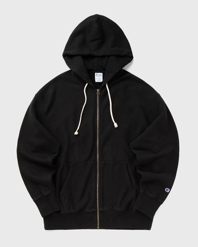 Champion Full Zip Hoodie Sweatshirt, black