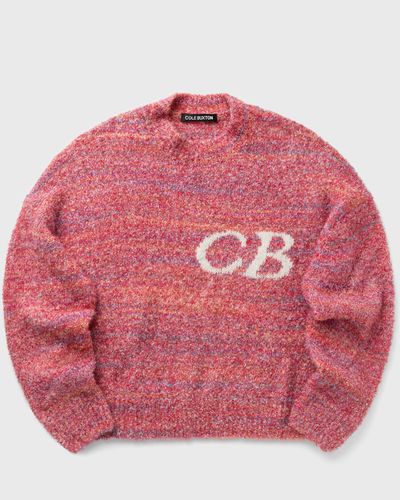 Cole Buxton BOUCLE CB LOGO SWEATER, pink