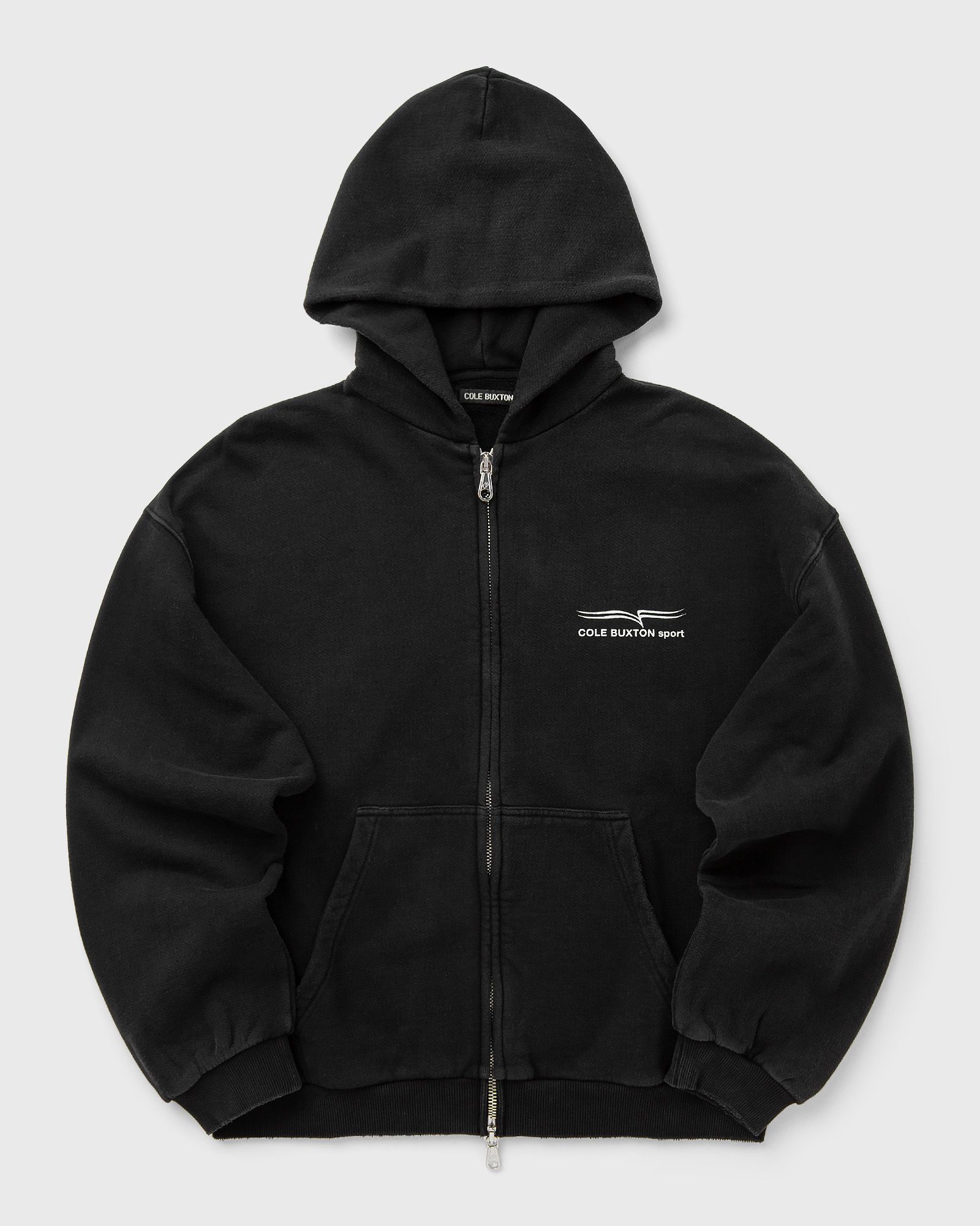 Cole Buxton COLE BUXTON SPORT ZIPPED HOODIE, black