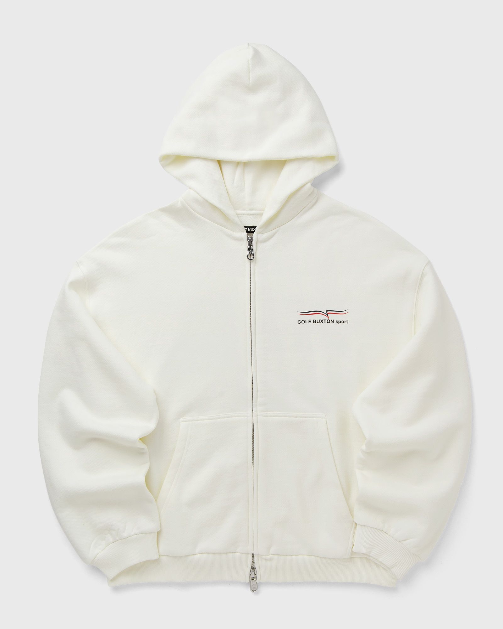 Cole Buxton COLE BUXTON SPORT ZIPPED HOODIE, white