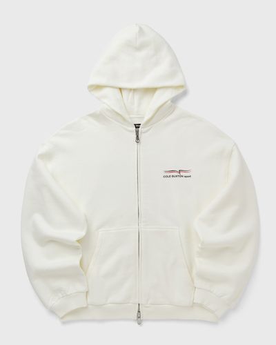 Cole Buxton COLE BUXTON SPORT ZIPPED HOODIE, white