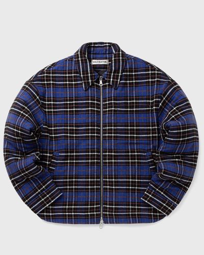 Cole Buxton FLANNEL OVERSHIRT, blue