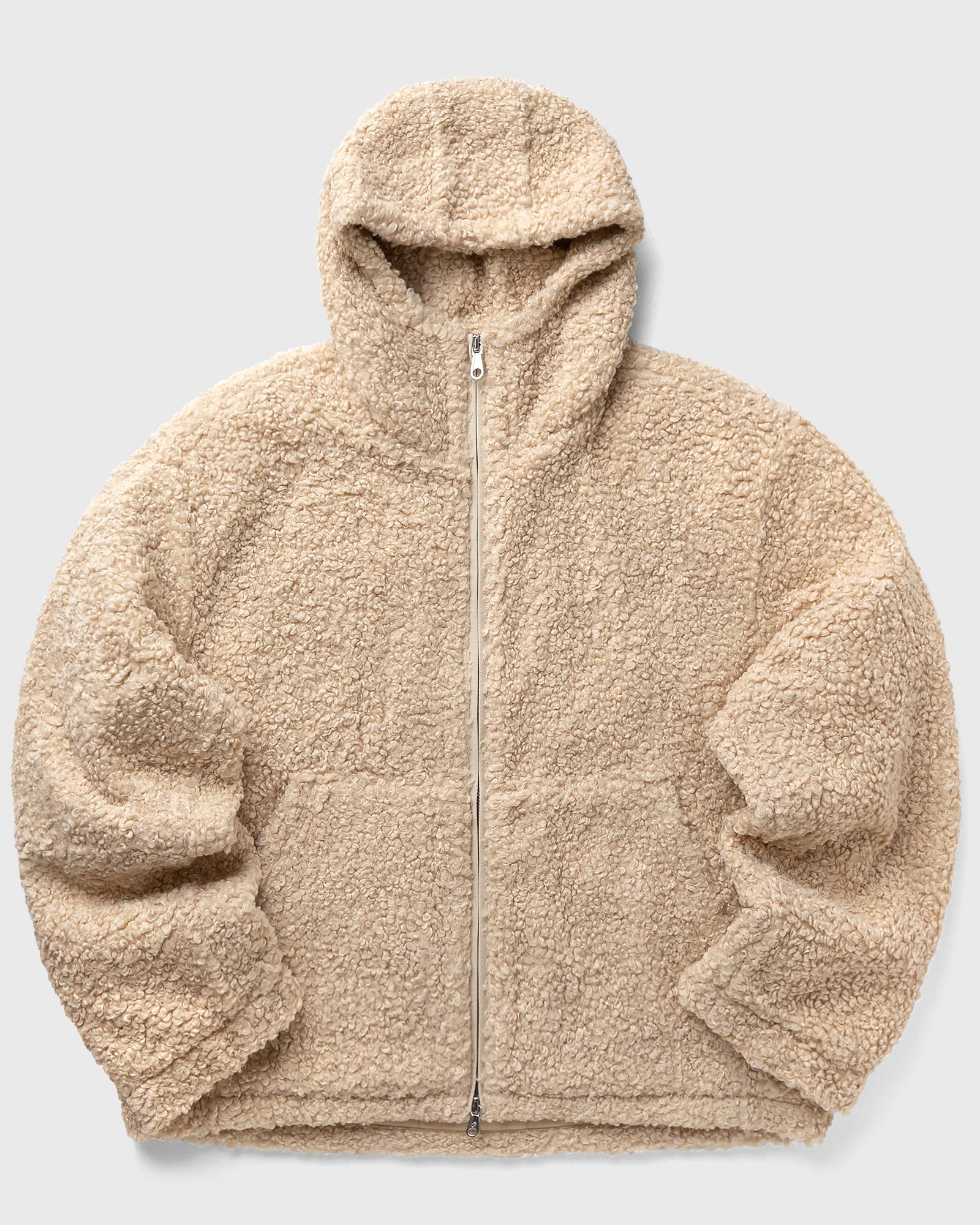 Cole Buxton ZIP THROUGH HOODED FLEECE, white