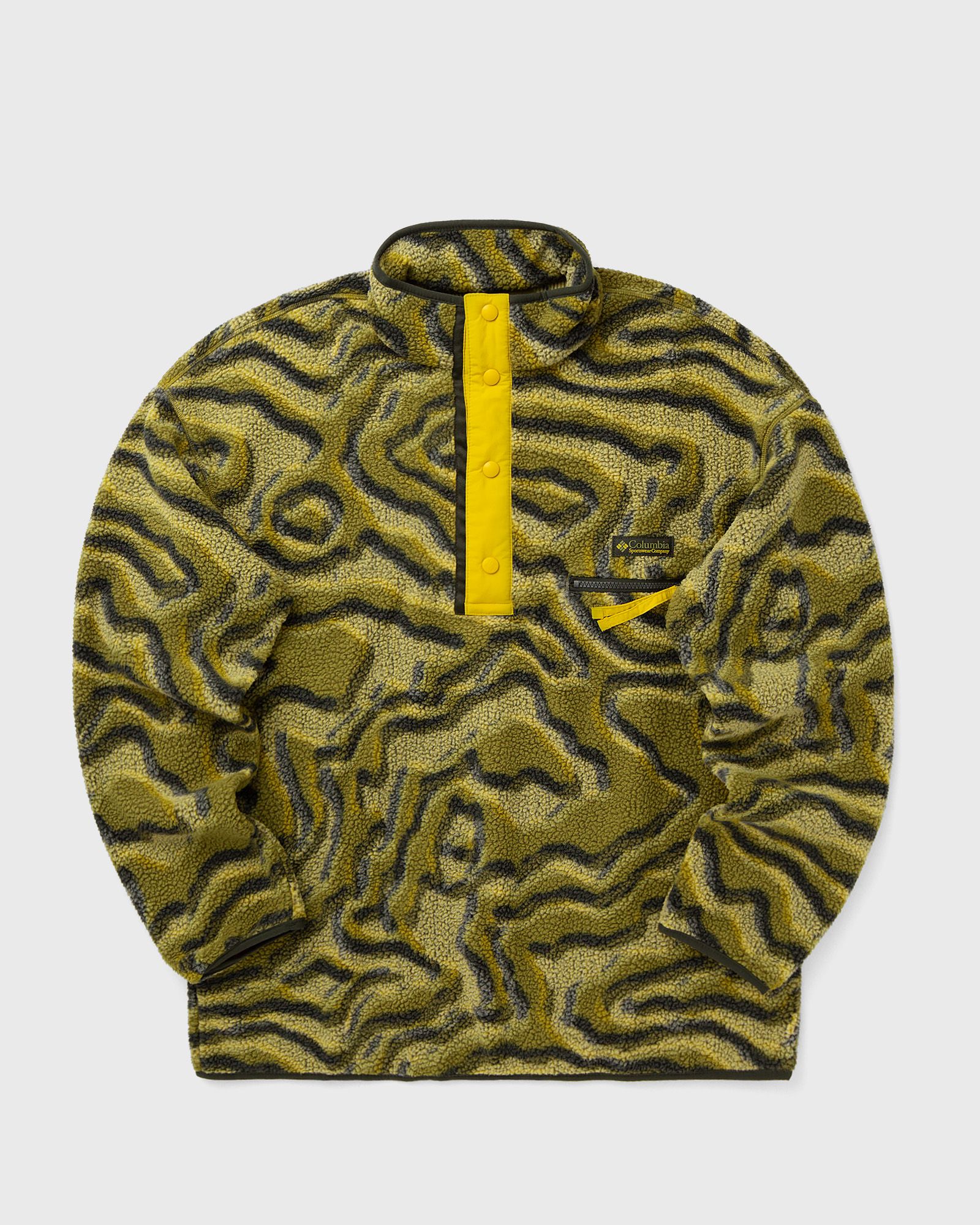 Columbia Helvetia II Printed Half Fleece, yellow