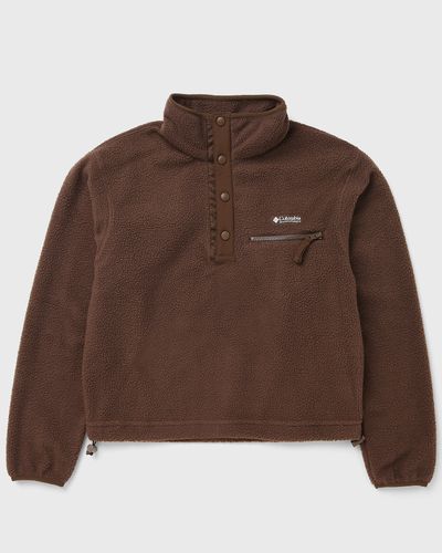 Columbia Helvetia™ II Cropped Half Snap Fleece, brown