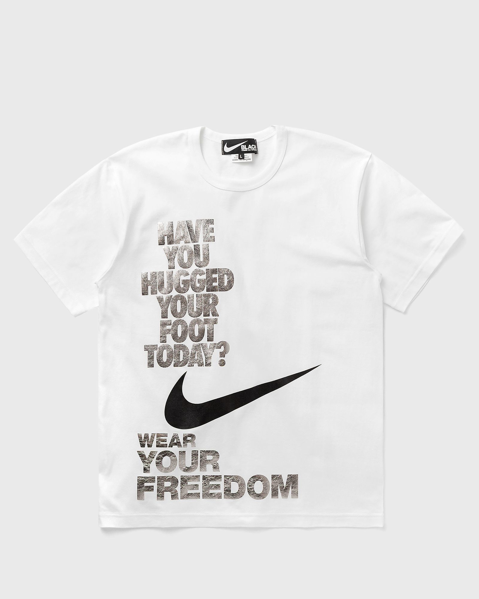 Comme des Garçons Black X NIKE TEE, white