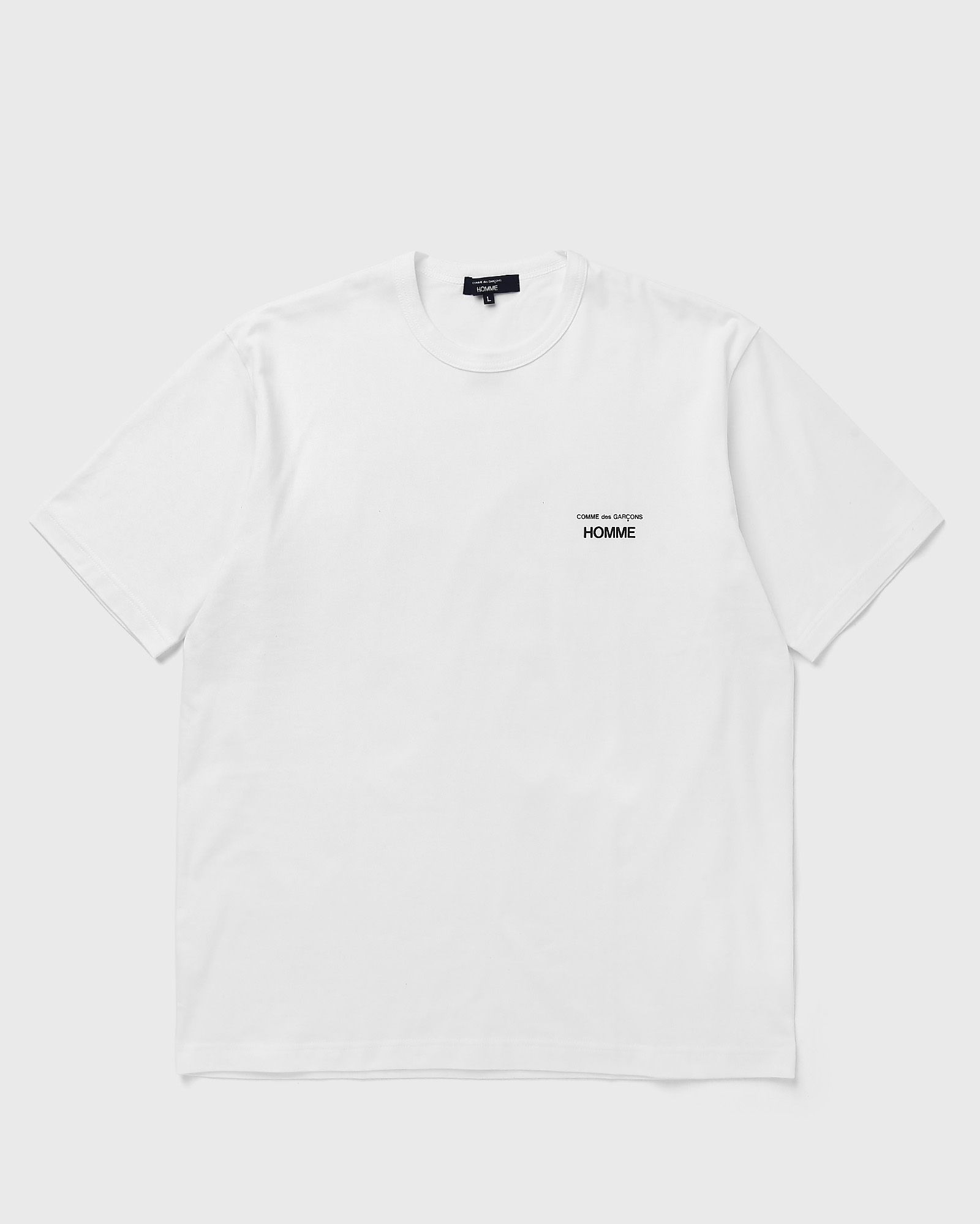 Comme des Garçons Homme TEE white male Jerseys now available at BSTN in size M