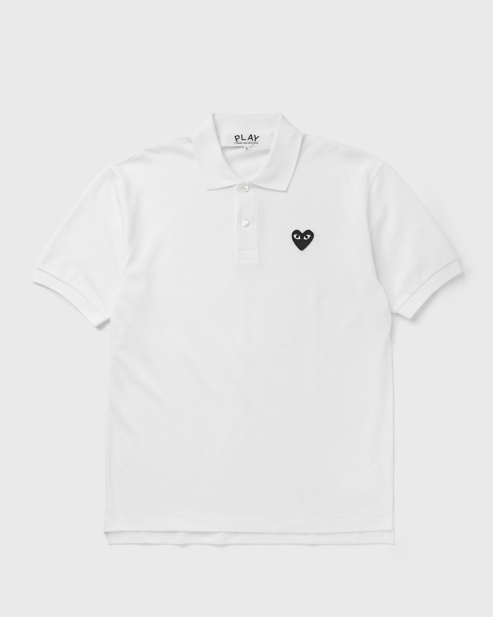 Comme des Garçons Play BLACK EMBLEM TEE, white