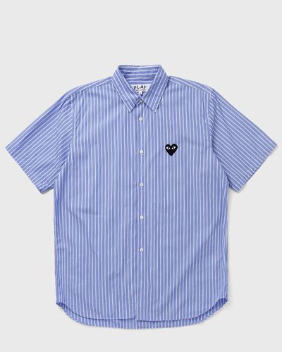 Comme des Garçons Play BLACK EMBLEM WOVEN SHIRT, blue