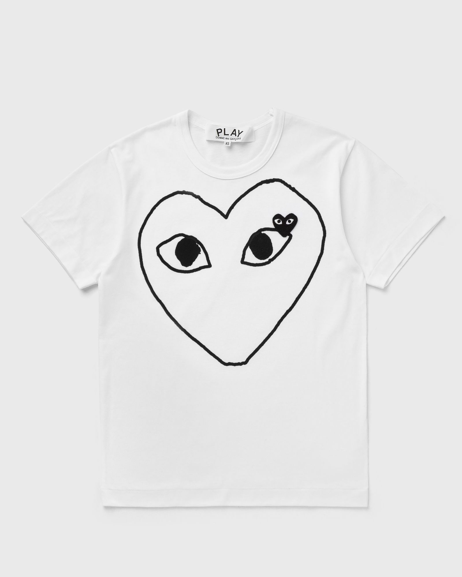 Comme des Garçons Play BLACK HEART EMBLEM TEE, beige