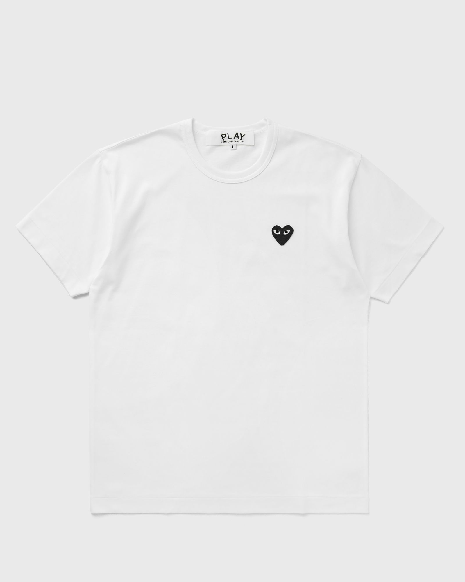 Comme des Garçons Play BLACK HEART TEE, white