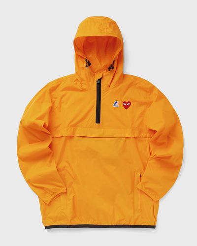 Comme des Garçons Play X K-Way Half Zip Jacket, orange