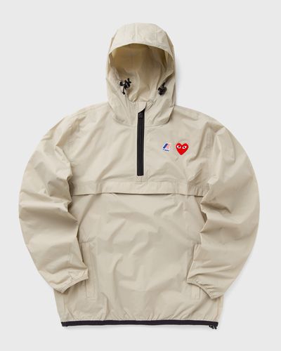 Comme des Garçons Play X K-Way Half Zip Jacket, beige
