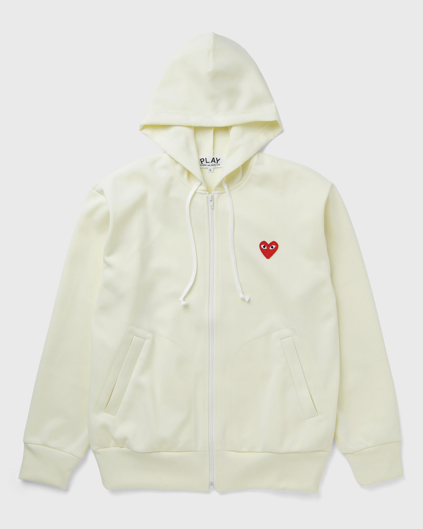 Comme des Garçons Play RED HEART EMBLEM SWEATSHIRT, beige