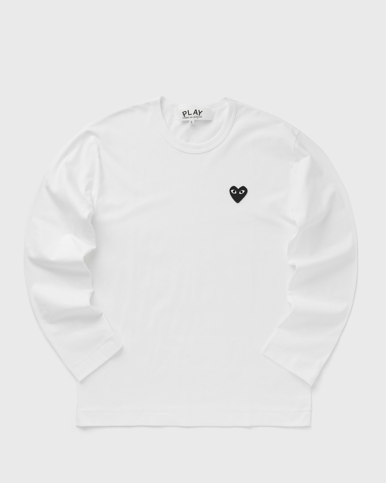 Comme des Garçons Play BLACK EMBLEM TEE, white