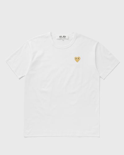 Comme des Garçons Play GOLD EMBLEM TEE, white