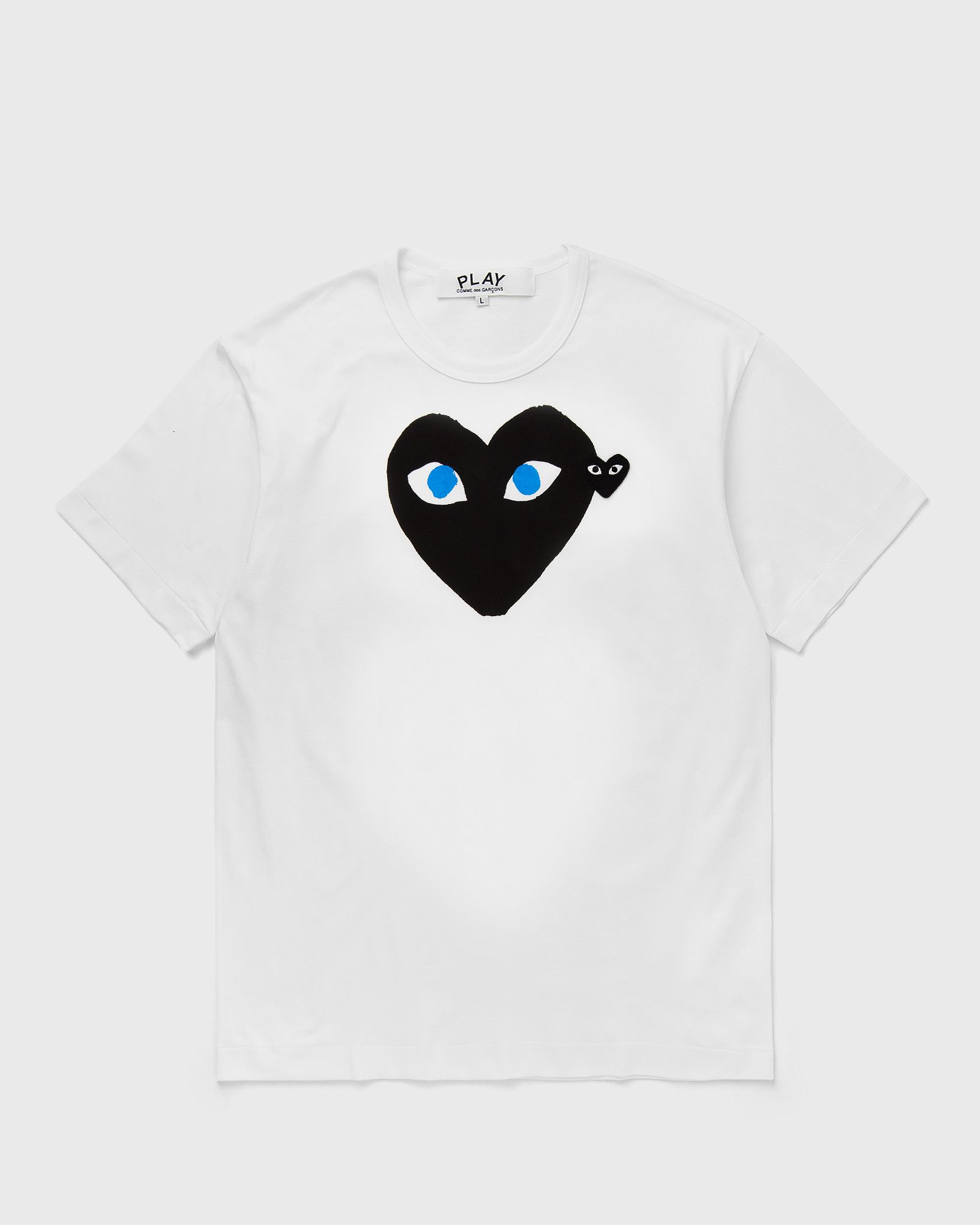Comme des Garçons Play TEE BLACK EMBLEM KNIT, white
