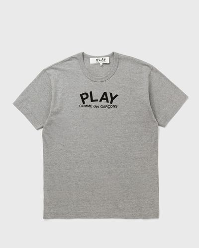 Comme des Garçons Play TEE LOGO PRINT KNIT, grey