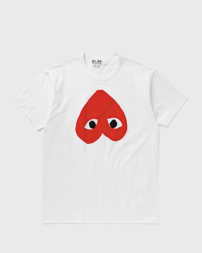 Comme des Garçons Play TEE LOGO PRINT KNIT, white