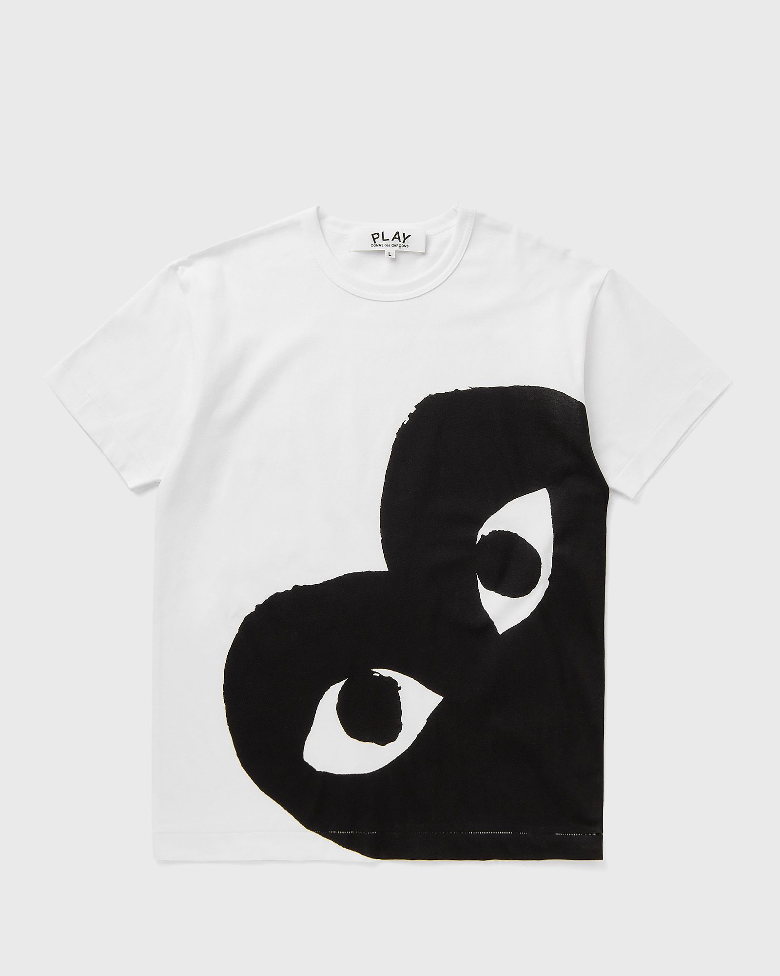 Comme des Garçons Play TEE LOGO PRINT KNIT, black|white