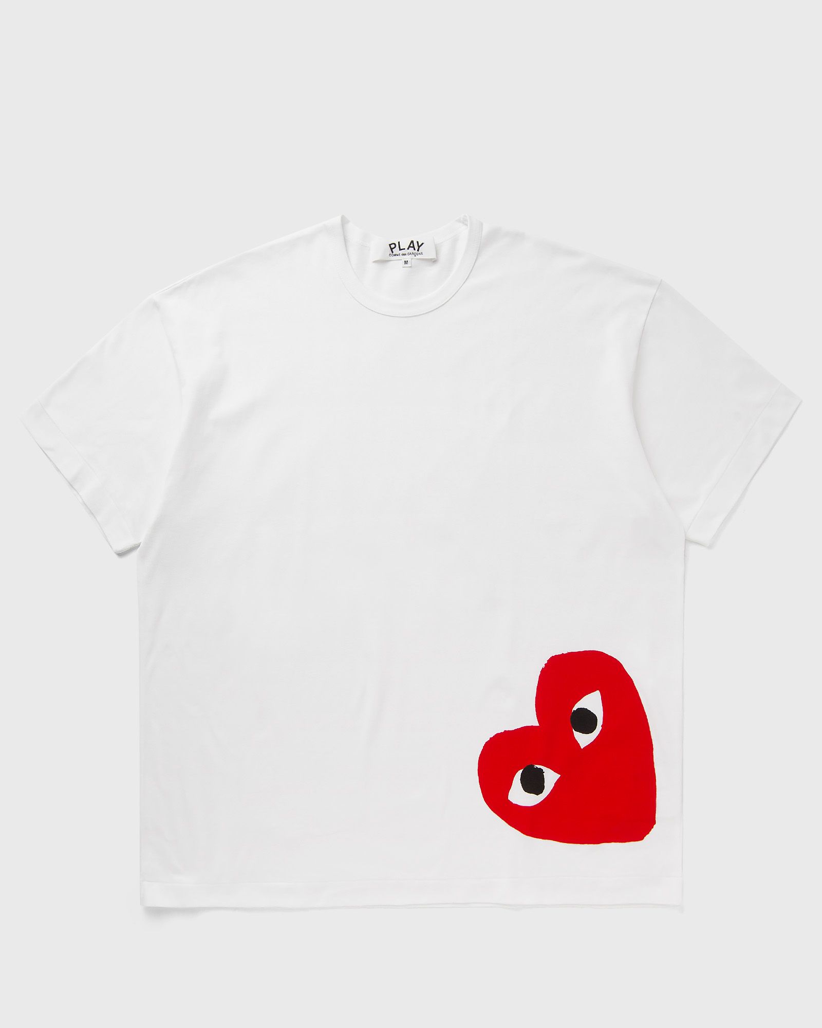 Comme des Garçons Play TEE LOGO PRINT KNIT, white