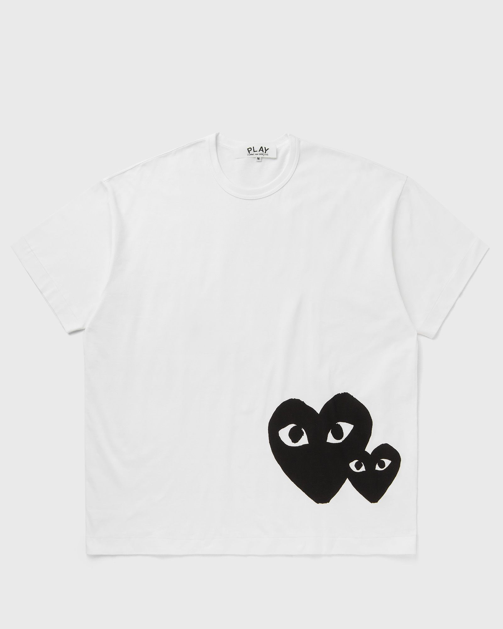 Comme des Garçons Play TEE LOGO PRINT KNIT, white
