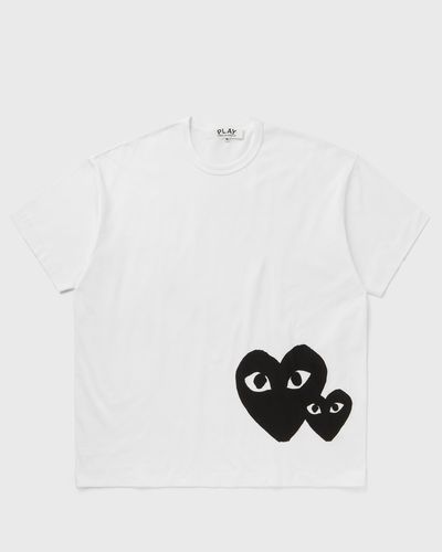 Comme des Garçons Play TEE LOGO PRINT KNIT, white