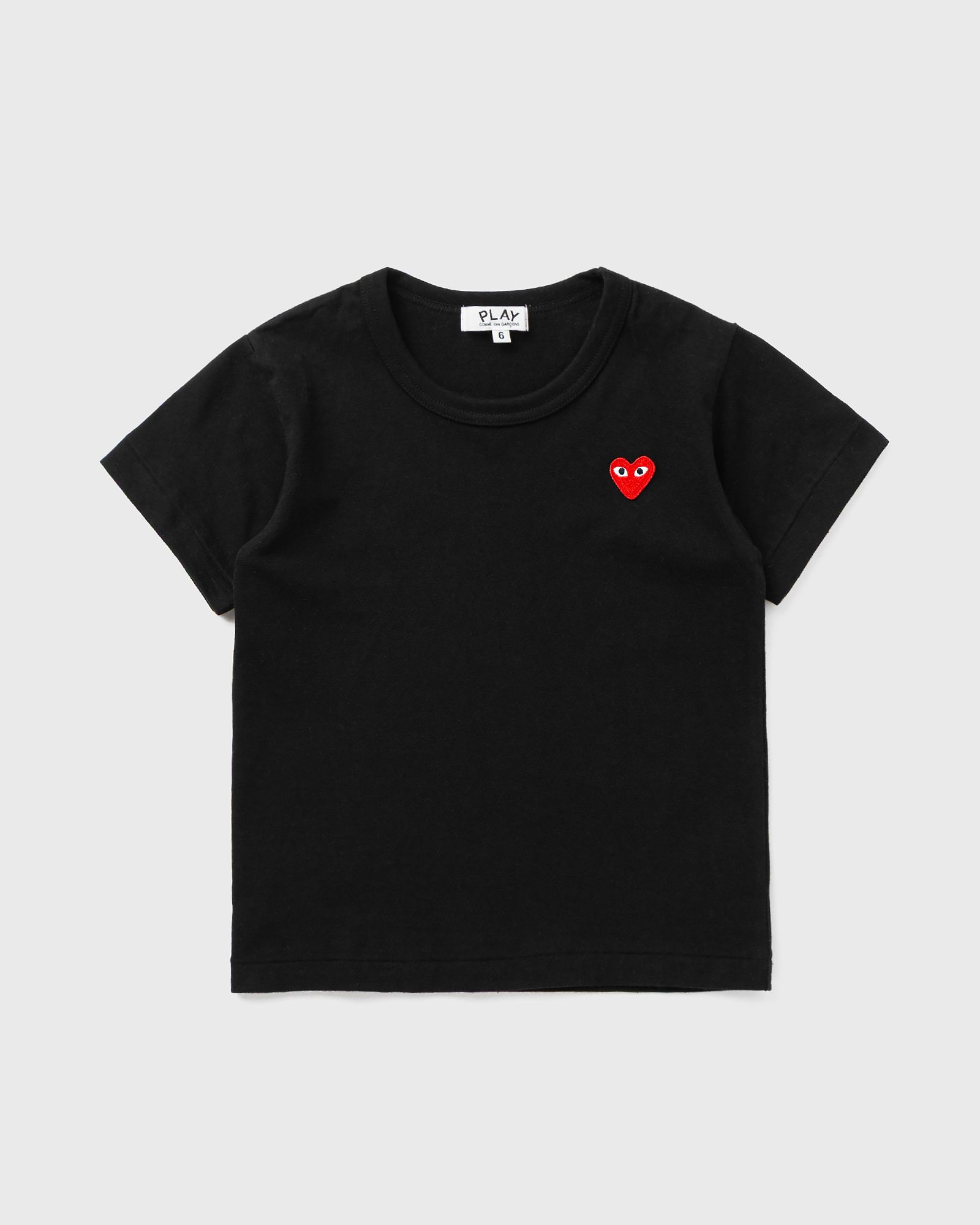 Comme des Garçons Play TEE RED EMBLEM KNIT, black