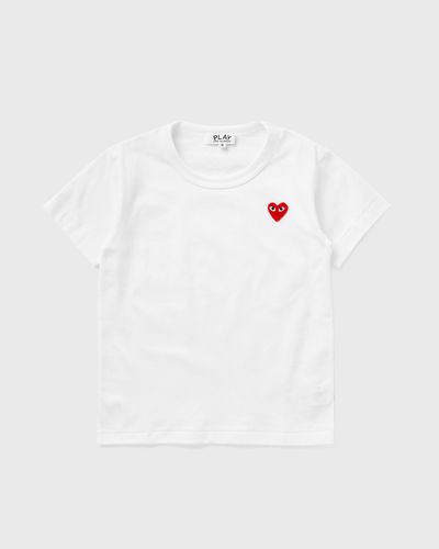 Comme des Garçons Play TEE RED EMBLEM KNIT, white