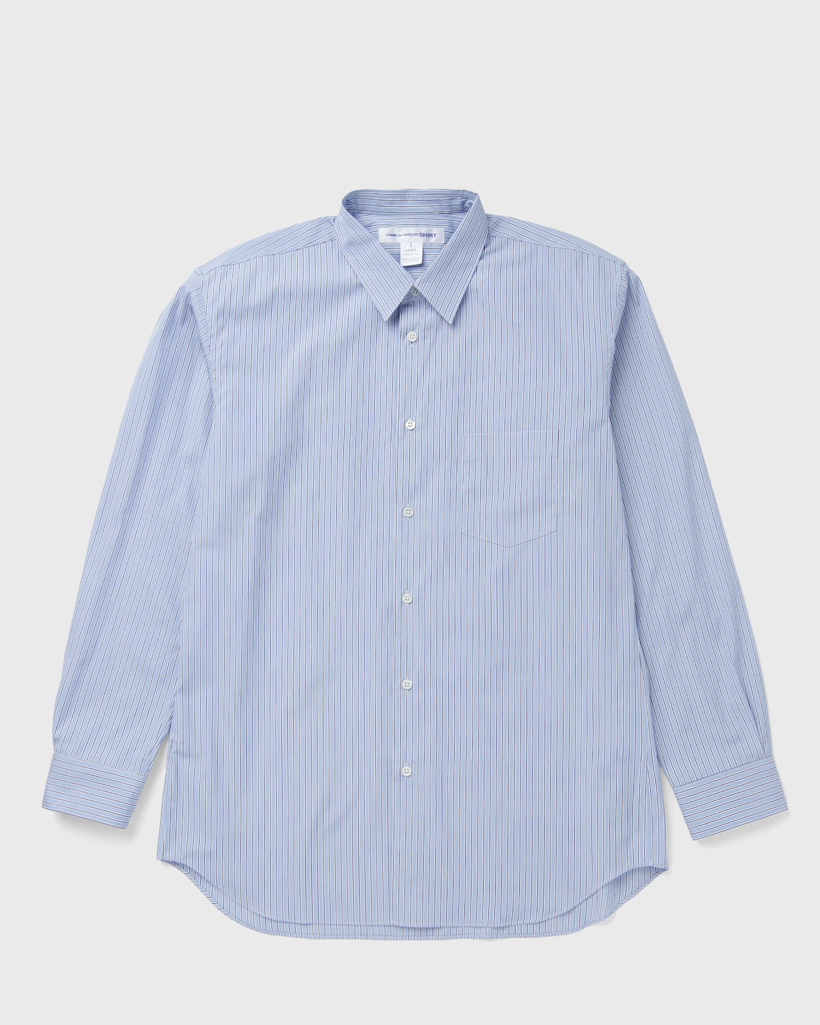 Comme des Garçons Shirt SHIRT WOVEN blue male Longsleeves now available at BSTN in size XL
