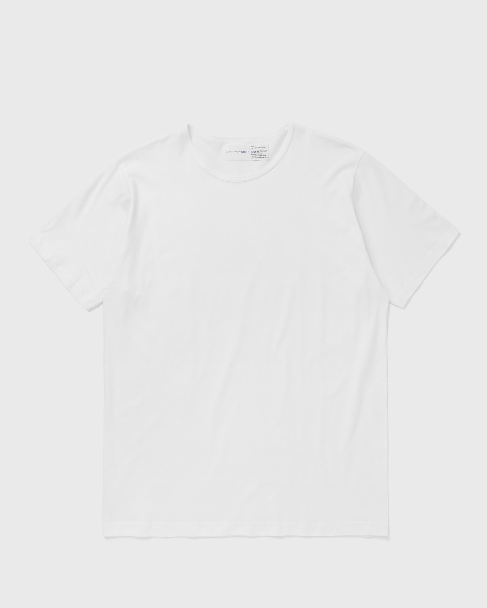 Comme des Garçons Shirt TEE KNIT white male Shortsleeves now available at BSTN in size XL