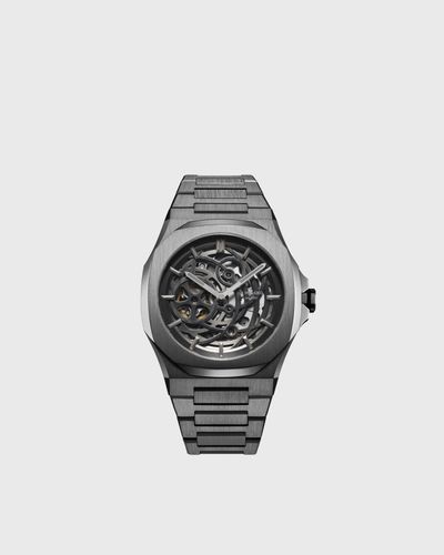 D1 Milano MECHANICAL - SKELETON-41.5 mm, grey
