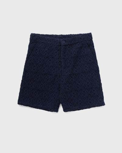 Daily Paper Lace shield short, blue