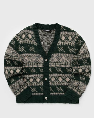 Daily Paper Pattern check cardigan, green