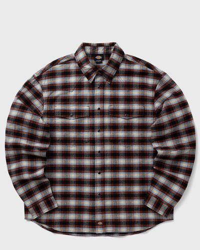 Dickies JOHNSONVILLE SHIRT LS, black|purple
