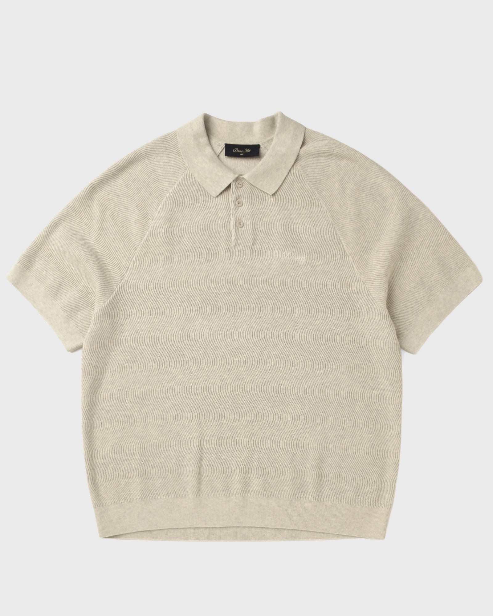 Dime MTL Cable Knit Polo, beige