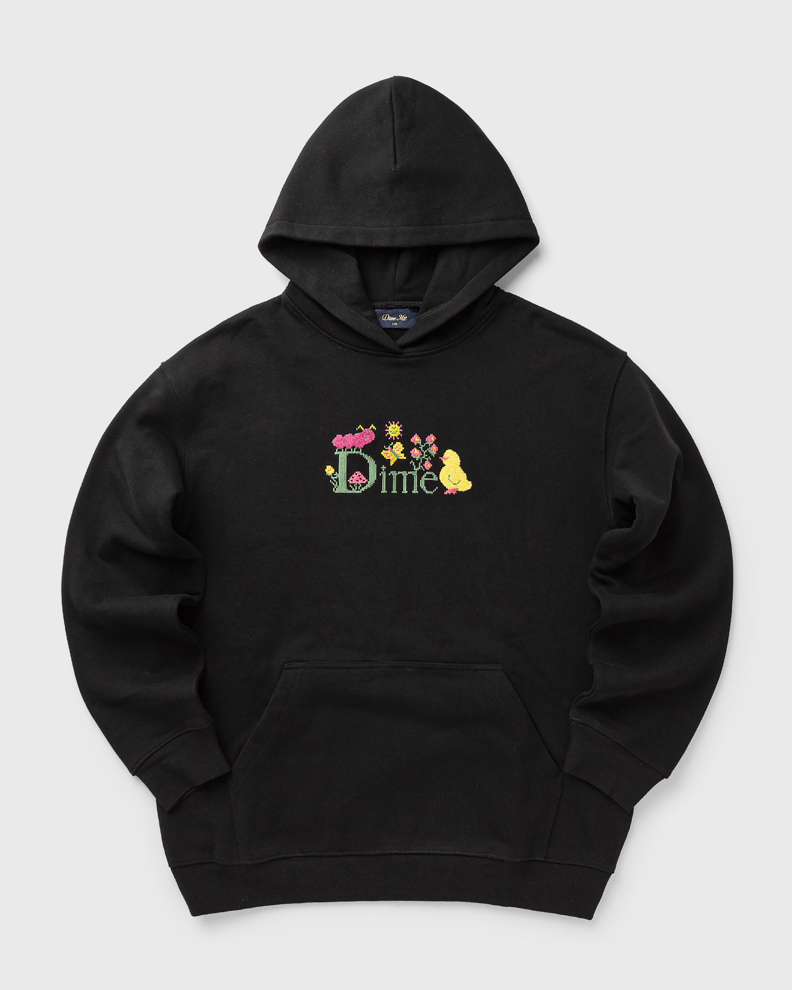 Dime MTL Classic Cross Stitch Hoodie, black