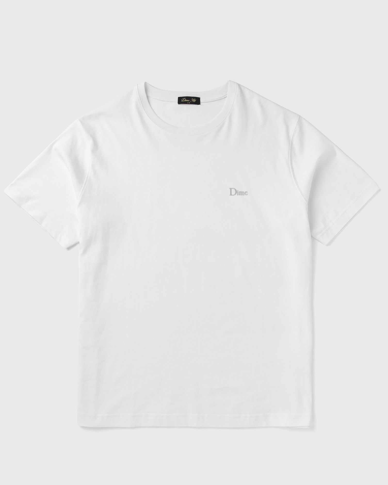 Dime MTL Classic Small Logo Tee, white