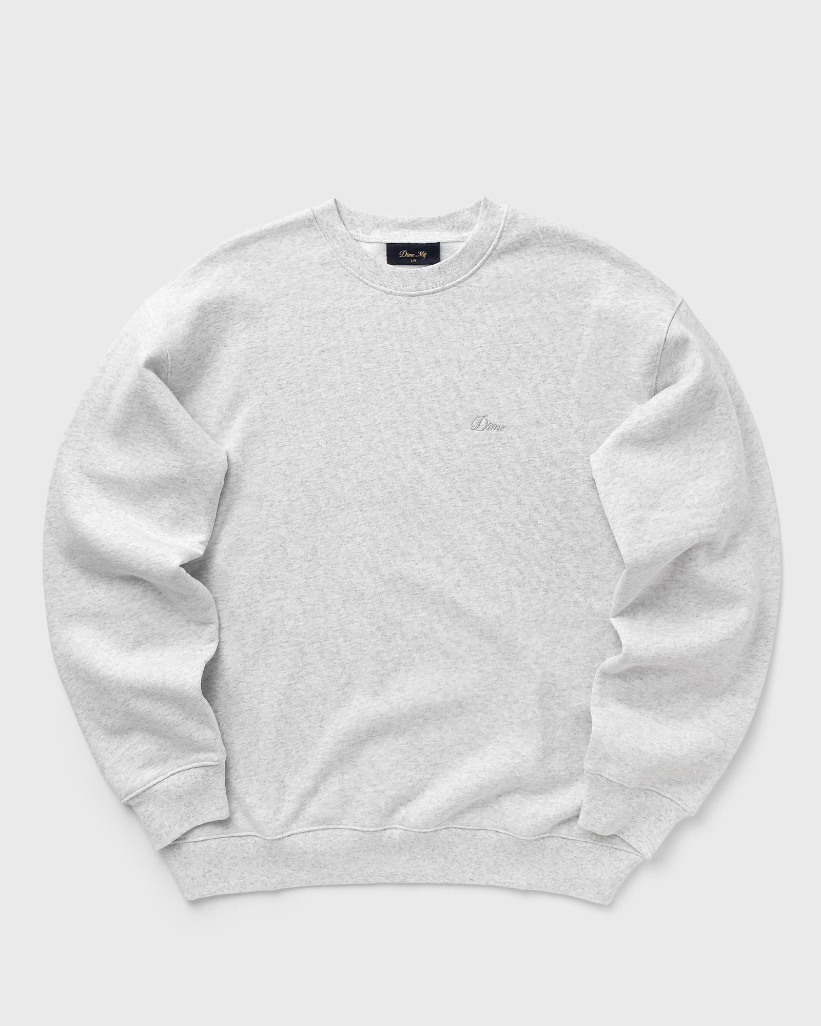 Dime MTL Cursive Small Logo Crewneck, grey