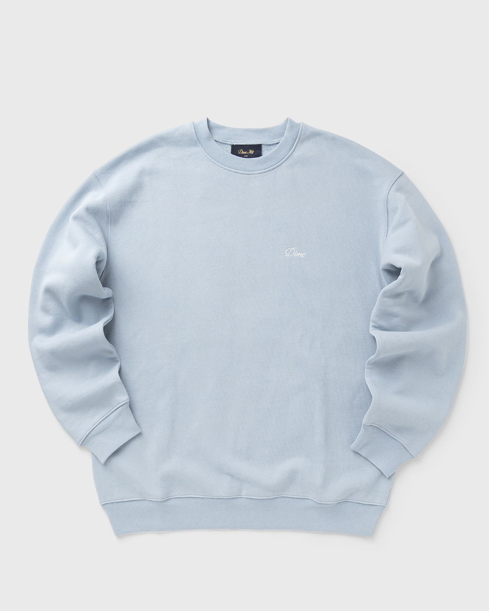 Dime MTL Cursive Small Logo Crewneck, blue