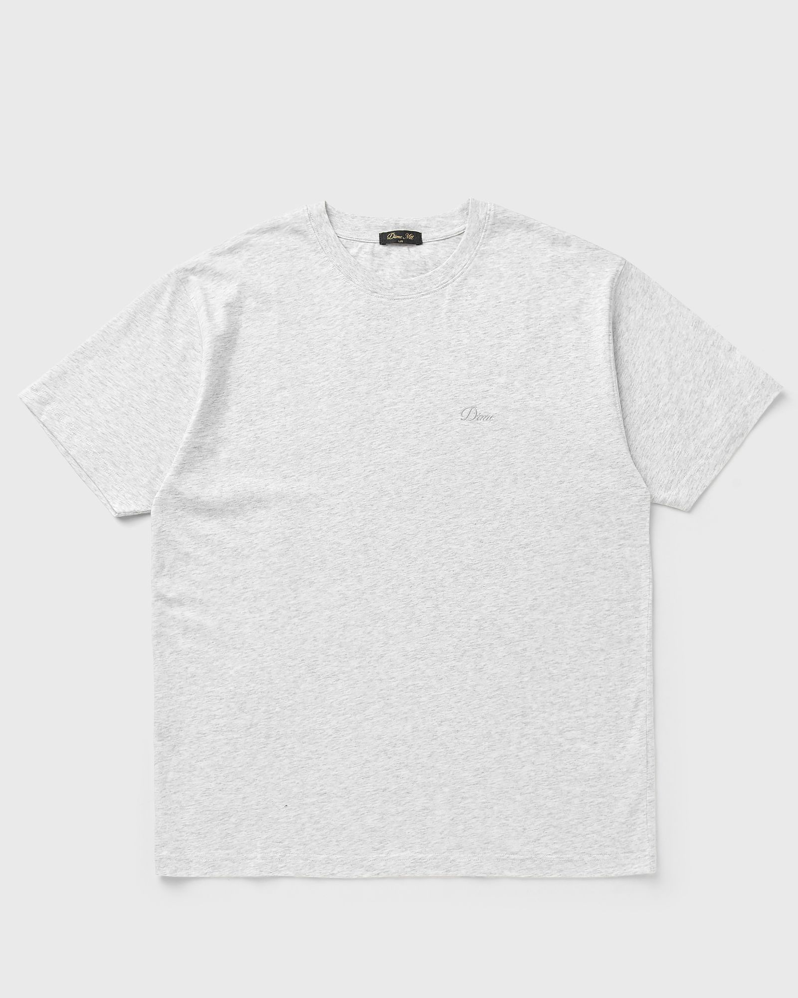 Dime MTL Cursive Small Logo Tee, grey