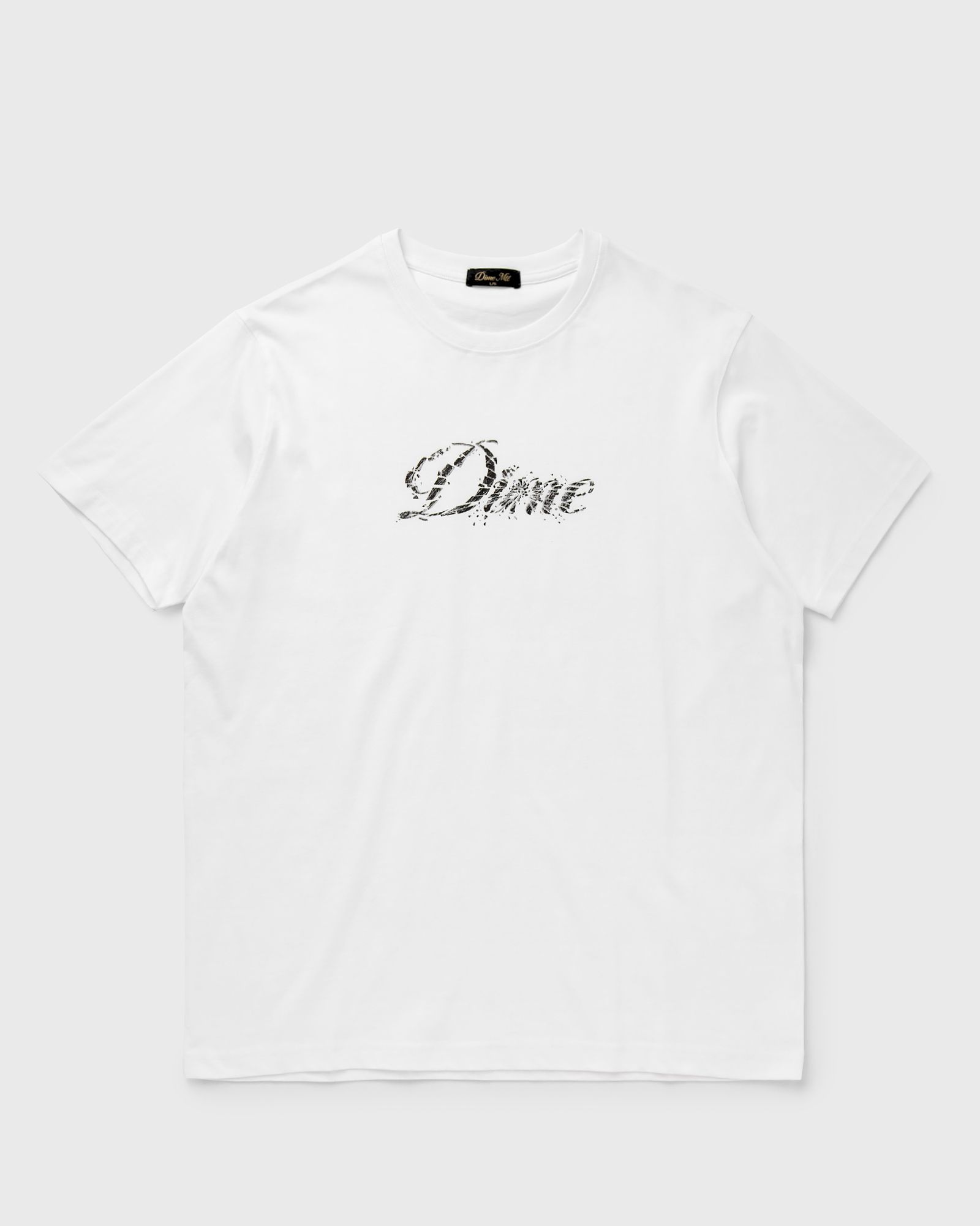 Dime MTL Cursive Smashed T-Shirt, white