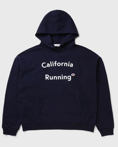 District Vision California Cotton Hoodie, blue