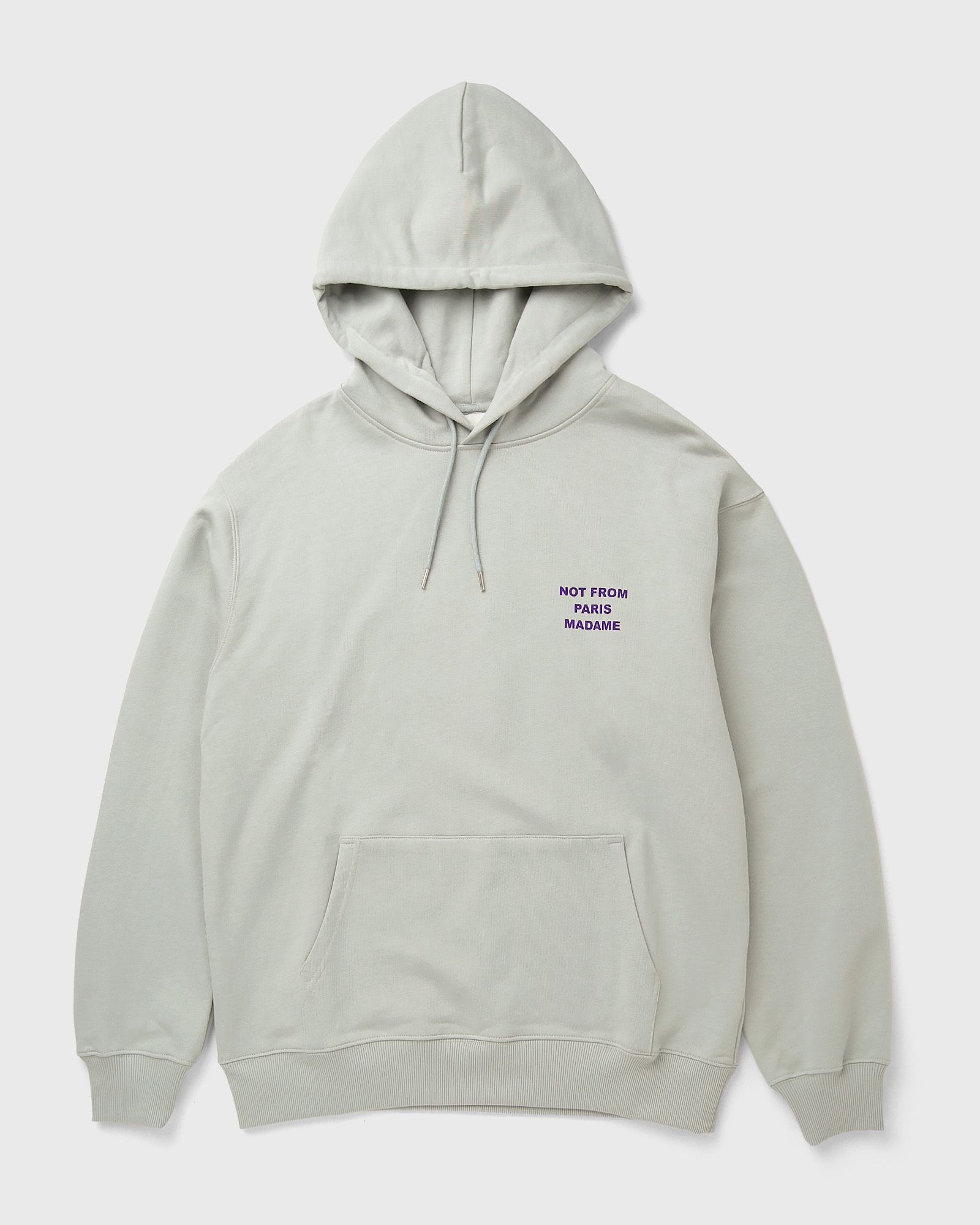 Drôle de Monsieur Bold Slogan Hoodie, grey