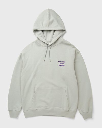Drôle de Monsieur Bold Slogan Hoodie, grey