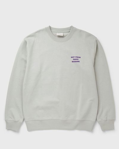 Drôle de Monsieur Bold Slogan Sweatshirt, grey