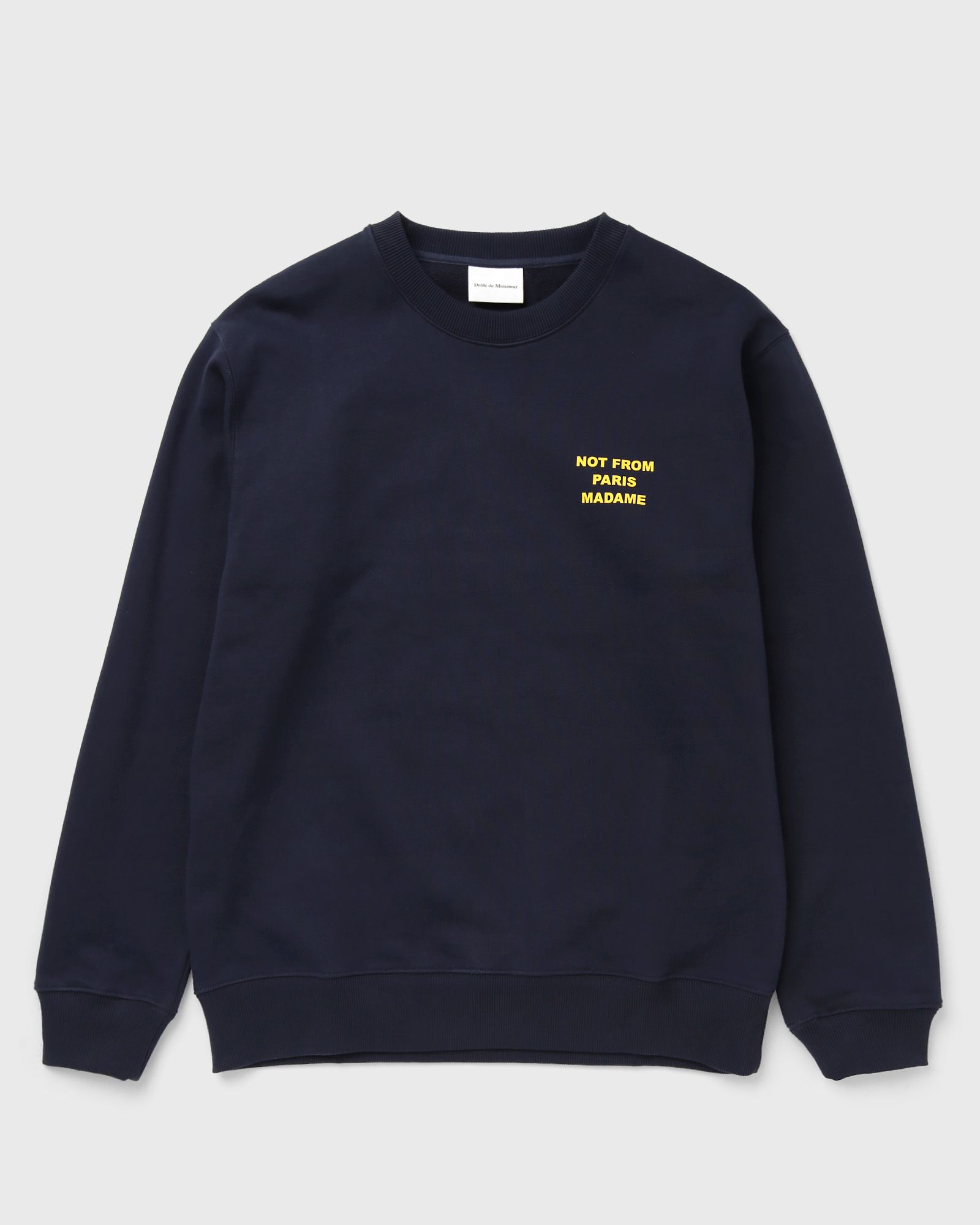 Drôle de Monsieur Bold Slogan Sweatshirt, blue