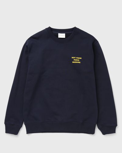 Drôle de Monsieur Bold Slogan Sweatshirt, blue