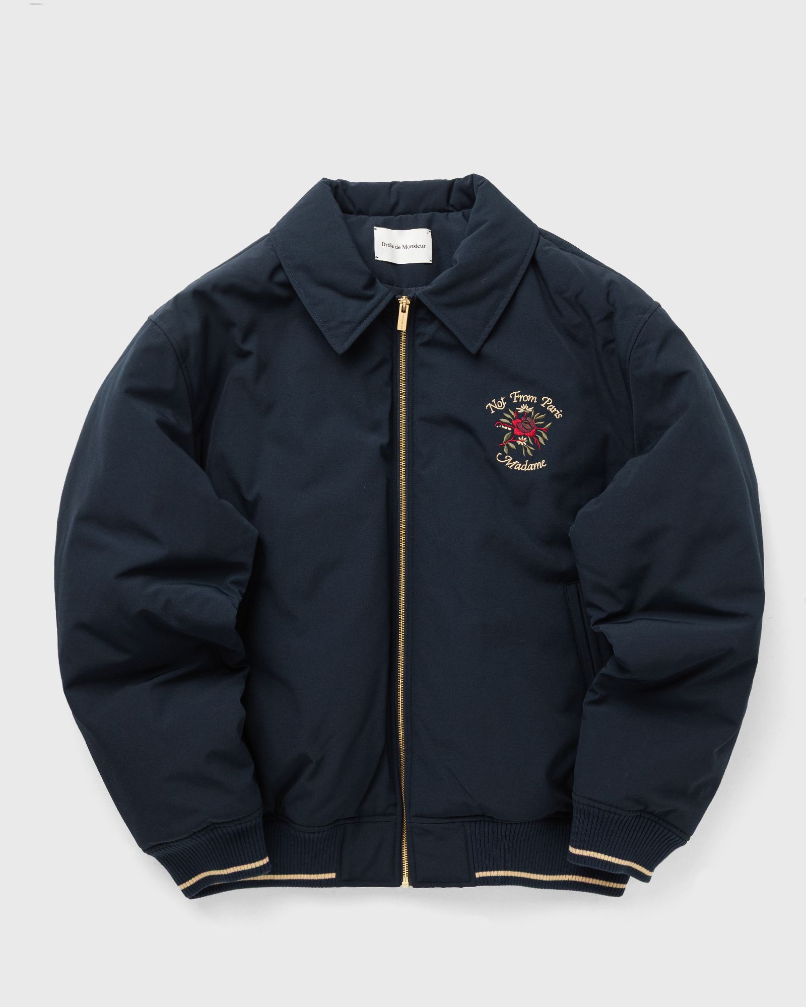 Drôle de Monsieur Bomber Slogan Rose Jacket, blue