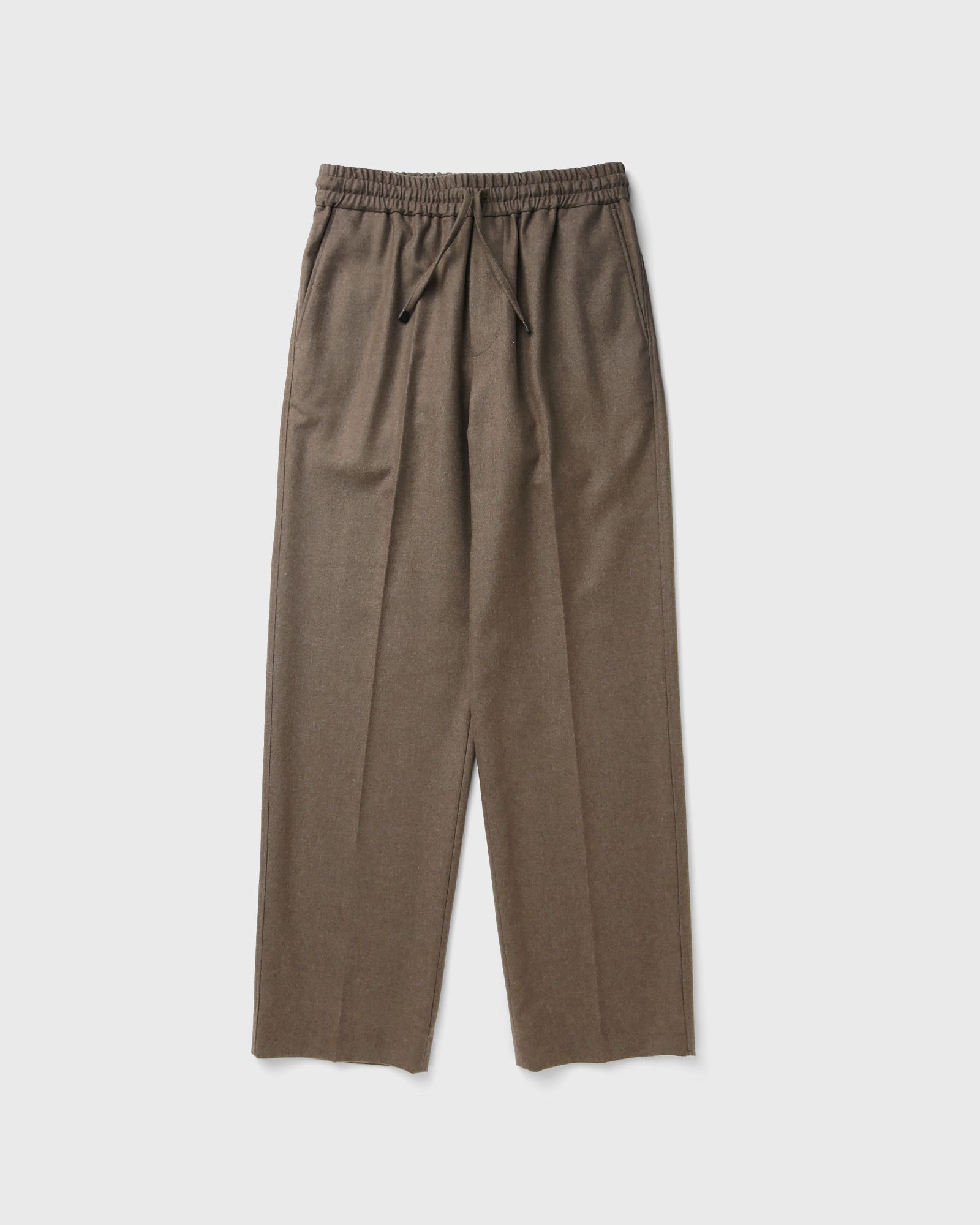 Drôle de Monsieur Elastic Waist Flannel Pants, brown